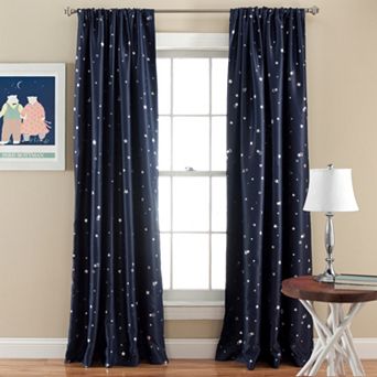 Lush Decor Set Star Blackout Window Curtains Set - 63" x 52"