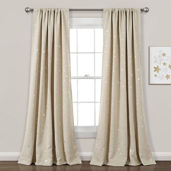 Lush Decor Set Star Blackout Window Curtains Set - 63" x 52"