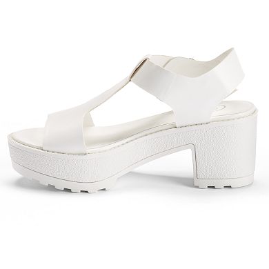 Candie's® Women's T-Strap Platform Sandals
