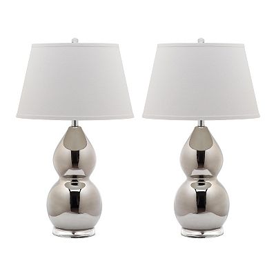 Safavieh 2 piece Jill Double Gourd Table Lamp Set