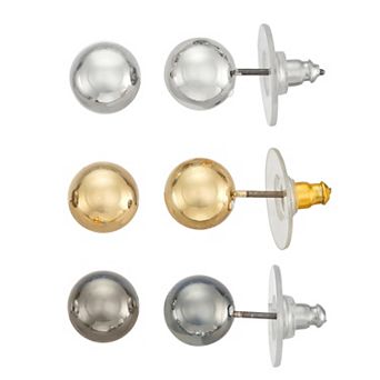 Napier Ball Stud Earring Set