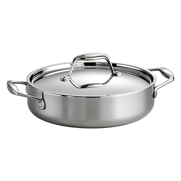 Tramontina Tri-Ply Clad 3 qt Covered Stainless Steel Sauce Pan