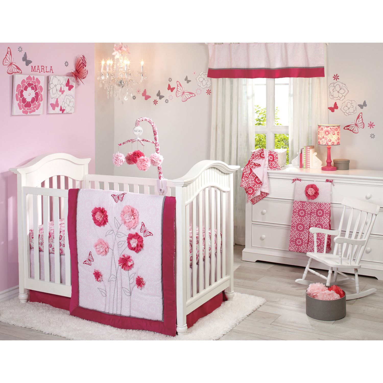 butterfly nursery bedding