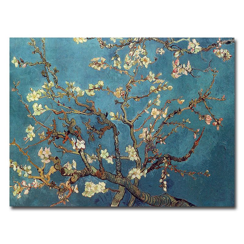 Almond Blossoms Canvas Wall Art by Vincent van Gogh, Multicolor, 35X47