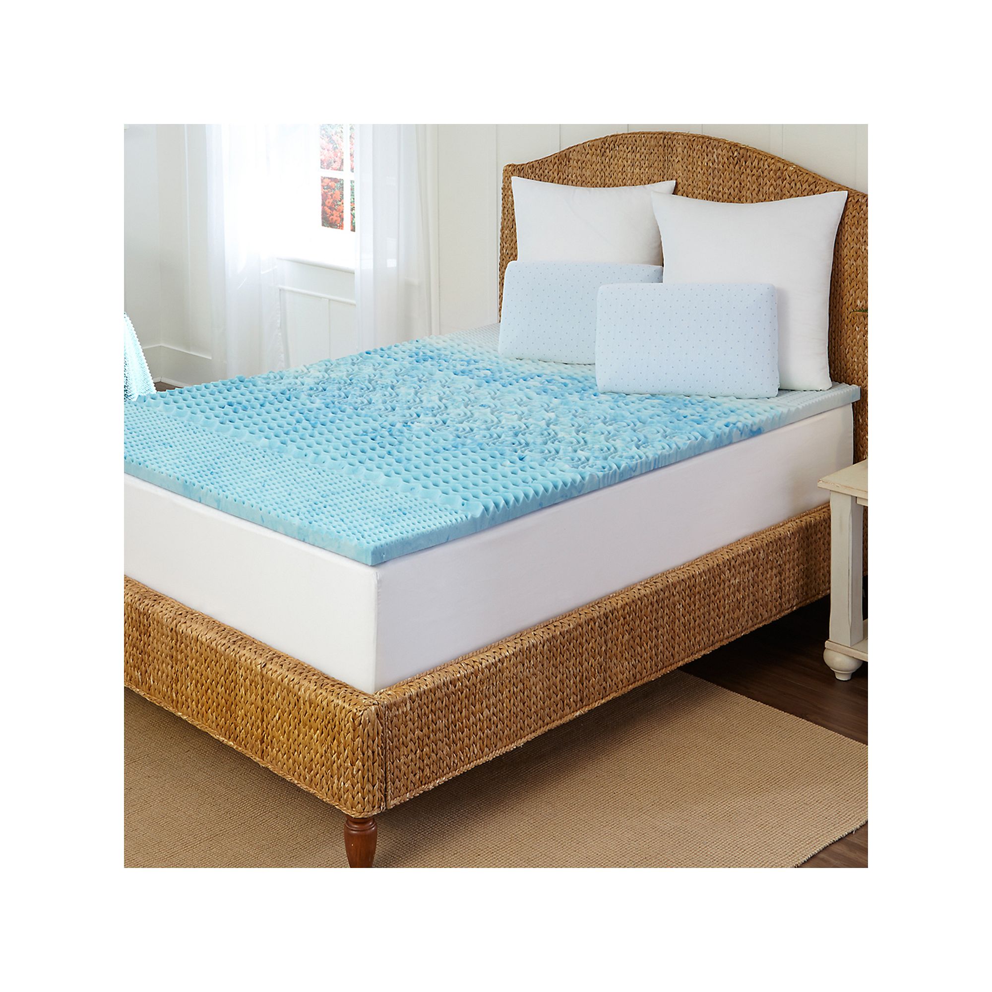 Arctic Sleep by Pure Rest 1 1/2-inch Marbleized Gel Memory Foam 5-Zone Matt