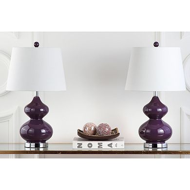 Safavieh 2-piece Eva Double Gourd Table Lamp Set