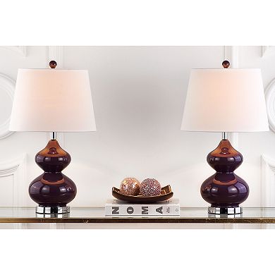 Safavieh 2-piece Eva Double Gourd Table Lamp Set