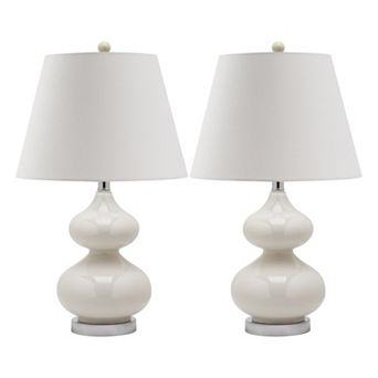 Safavieh 2 pc Eva Double Gourd Table Lamp Set