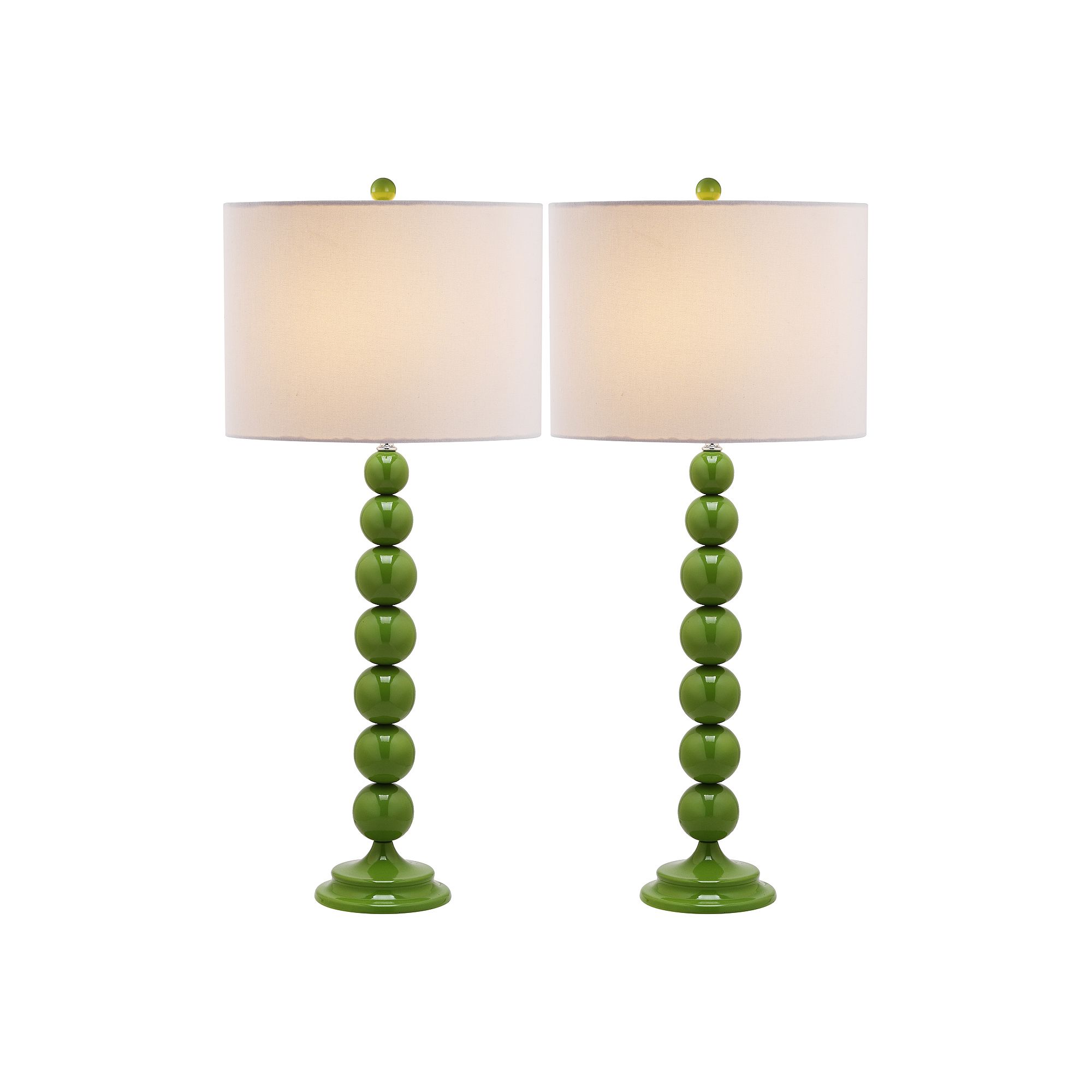 Safavieh 2-piece Mae Long Neck Table Lamp Set, Fern Green