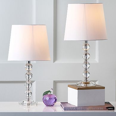 Safavieh 2-piece Nola Stacked Crystal Ball Table Lamp Set