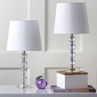 Safavieh 2 pc Nola Stacked Crystal Ball Table Lamp Set