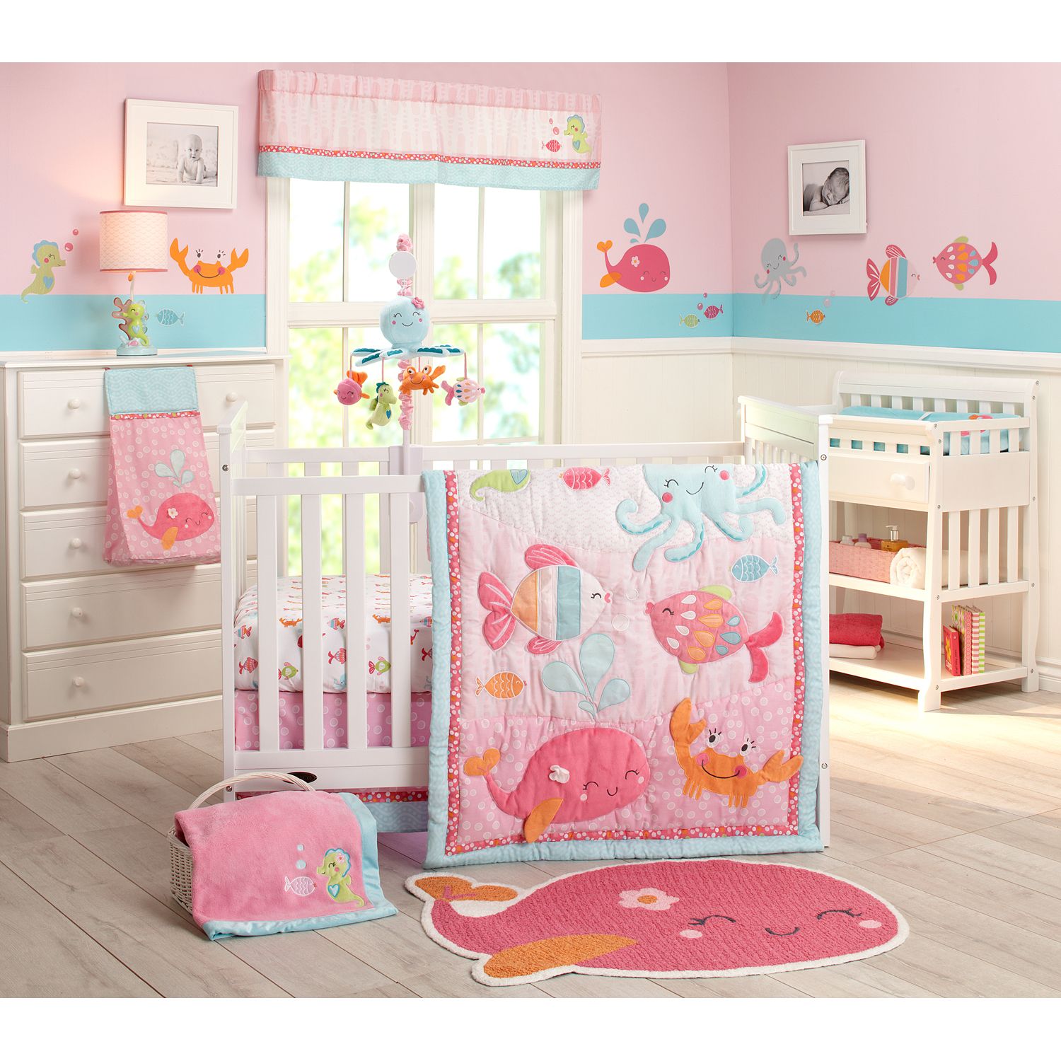 carters crib bedding girl