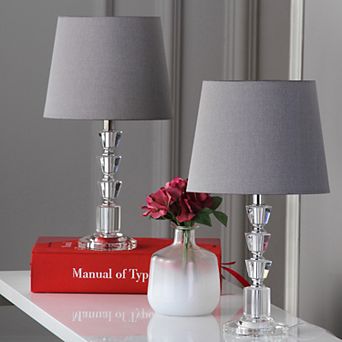 Safavieh 2 pc Harlow Tiered Crystal Orb Table Lamp Set
