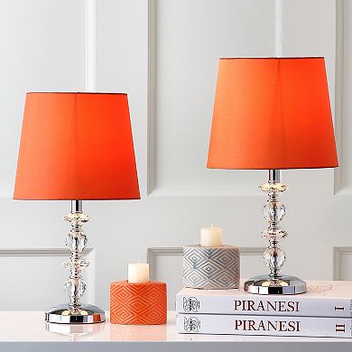 Safavieh 2-piece Derry Stacked Crystal Orb Table Lamp Set