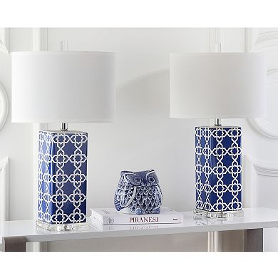 Safavieh 2-piece Quatrefoil Table Lamp Set