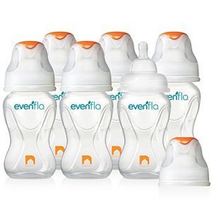 Evenflo Feeding 6-pk. Advanced + WIDE Mouth 8-oz. Baby Bottles