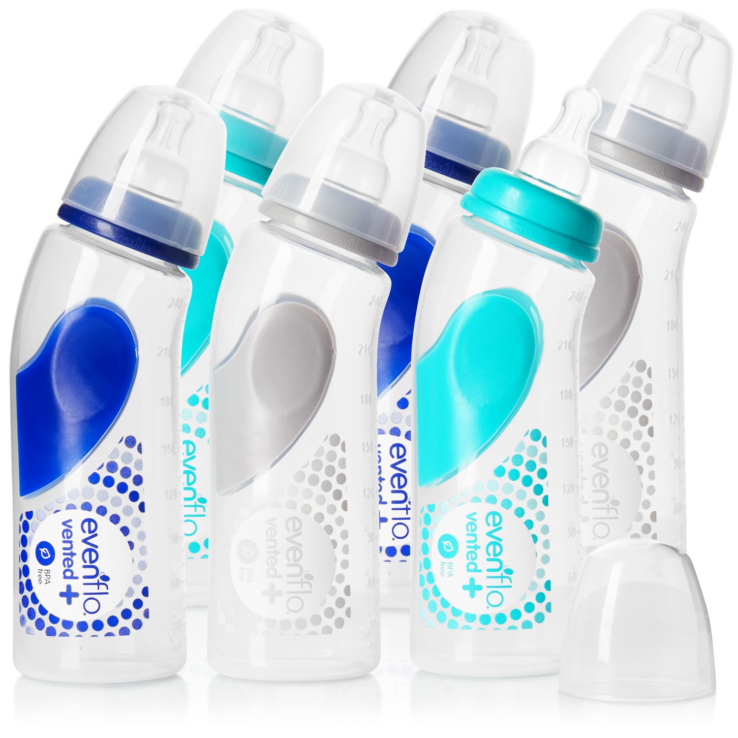 evenflo bottle nipple sizes