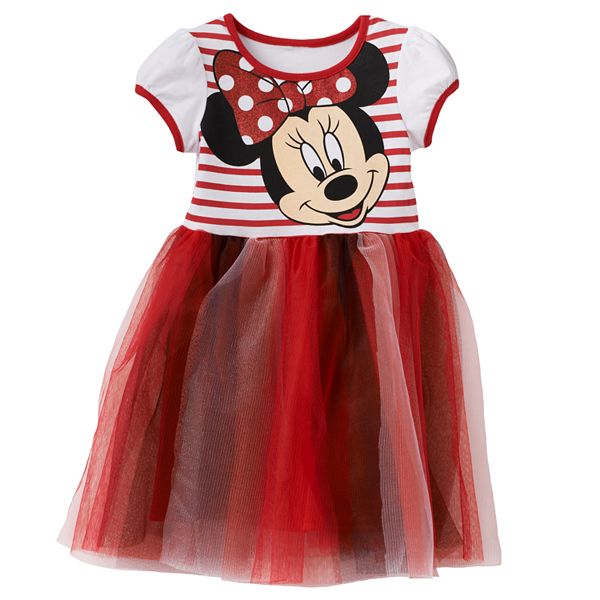 Disney's Minnie Mouse Glitter Tulle Dress - Toddler Girl