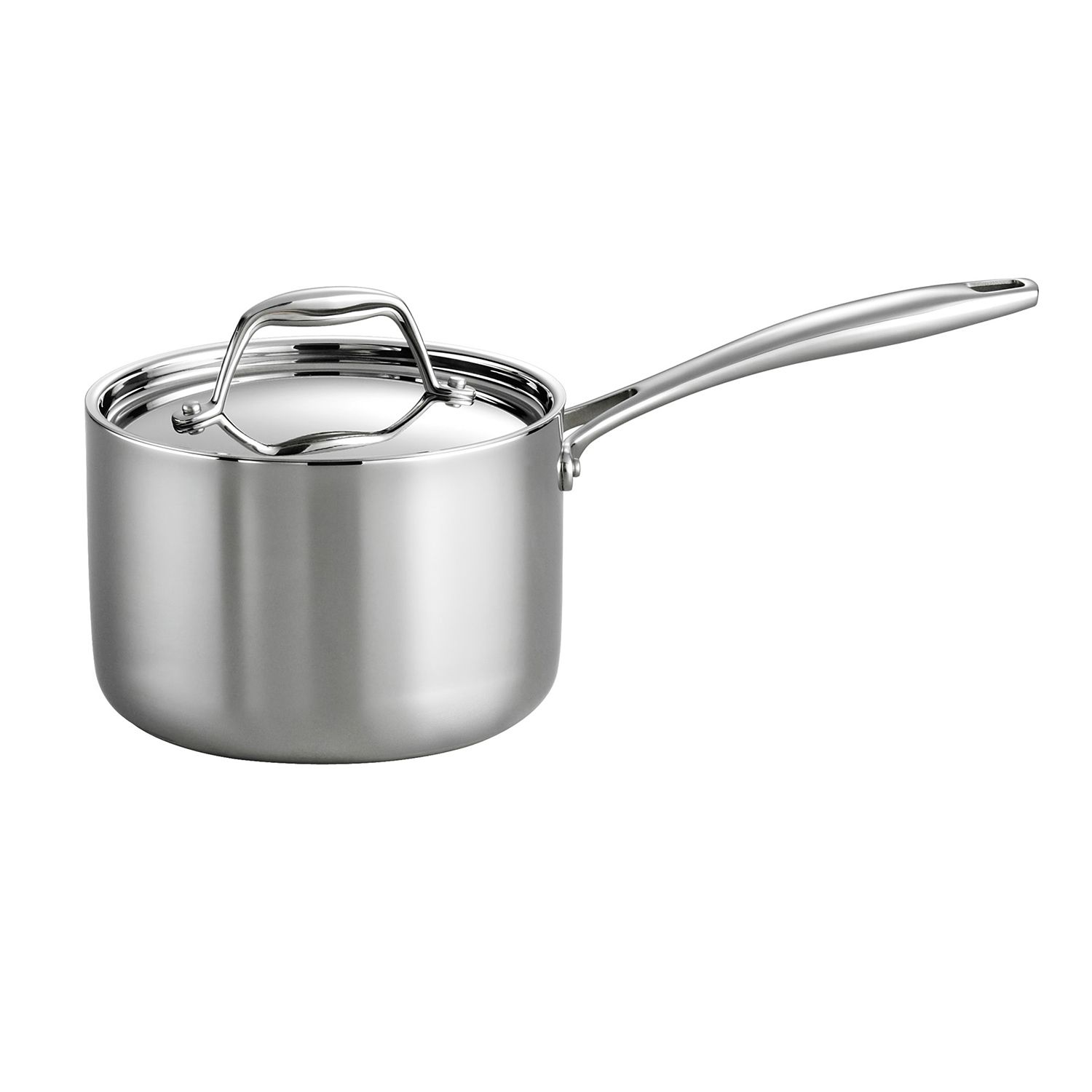 Tramontina Gourmet Stainless Steel Sauce Pan With Lid 2 qt - Thumbnail 2