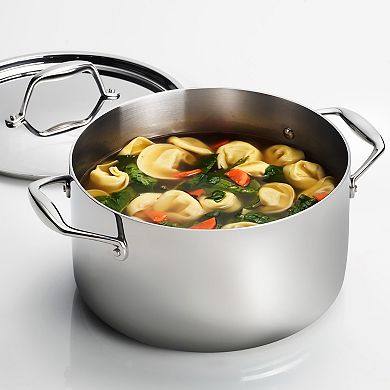 Tramontina Gourmet Tri-Ply Clad Stainless Steel 6-qt. Saucepot