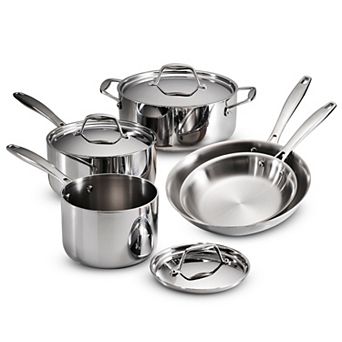 Tramontina Gourmet Tri-Ply 8 pc Stainless Steel Cookware Set