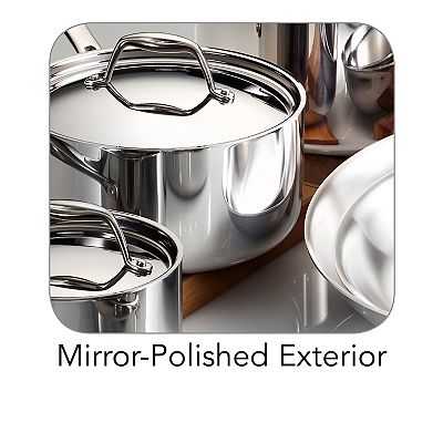 Tramontina Gourmet Tri-Ply Stainless Steel Cookware Set