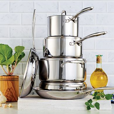 Tramontina Gourmet Tri-Ply 10-pc. Stainless Steel Cookware Set