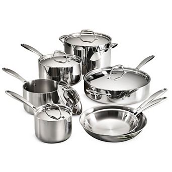 Tramontina Gourmet Tri-Ply 12 pc Stainless Steel Cookware Set