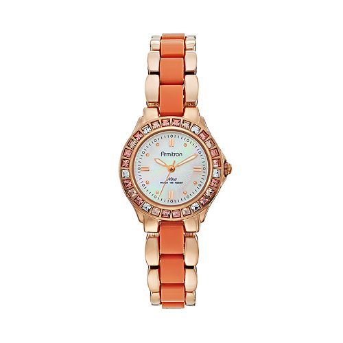 Armitron Women's Crystal Stainless Steel Watch
