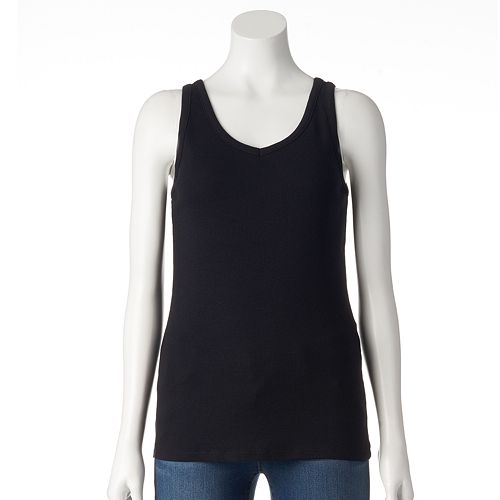 ribbed graphic tank