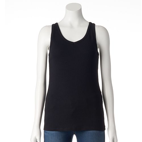 SONOMA Goods for Life™ Ribbed Graphic Tank - Women's