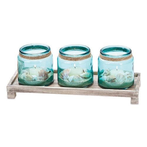 San Miguel Waverly Candle Tray Decor