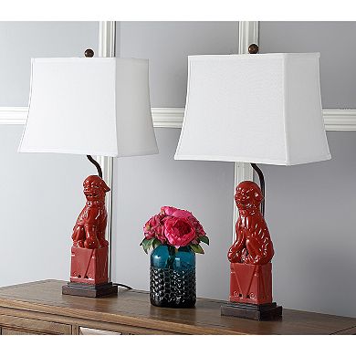 Safavieh 2-piece Foo Dog Table Lamp Set