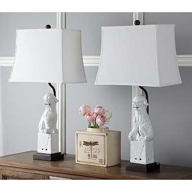 Safavieh 2-piece Foo Dog Table Lamp Set