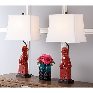 Safavieh 2-piece Foo Dog Table Lamp Set