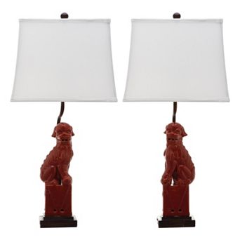 Safavieh 2 pc Foo Dog Table Lamp Set