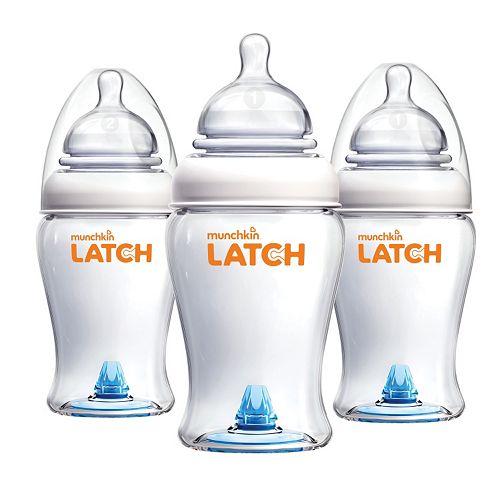 best baby bottles, Munchkin Latch 3-pk. 8-oz. Bottles