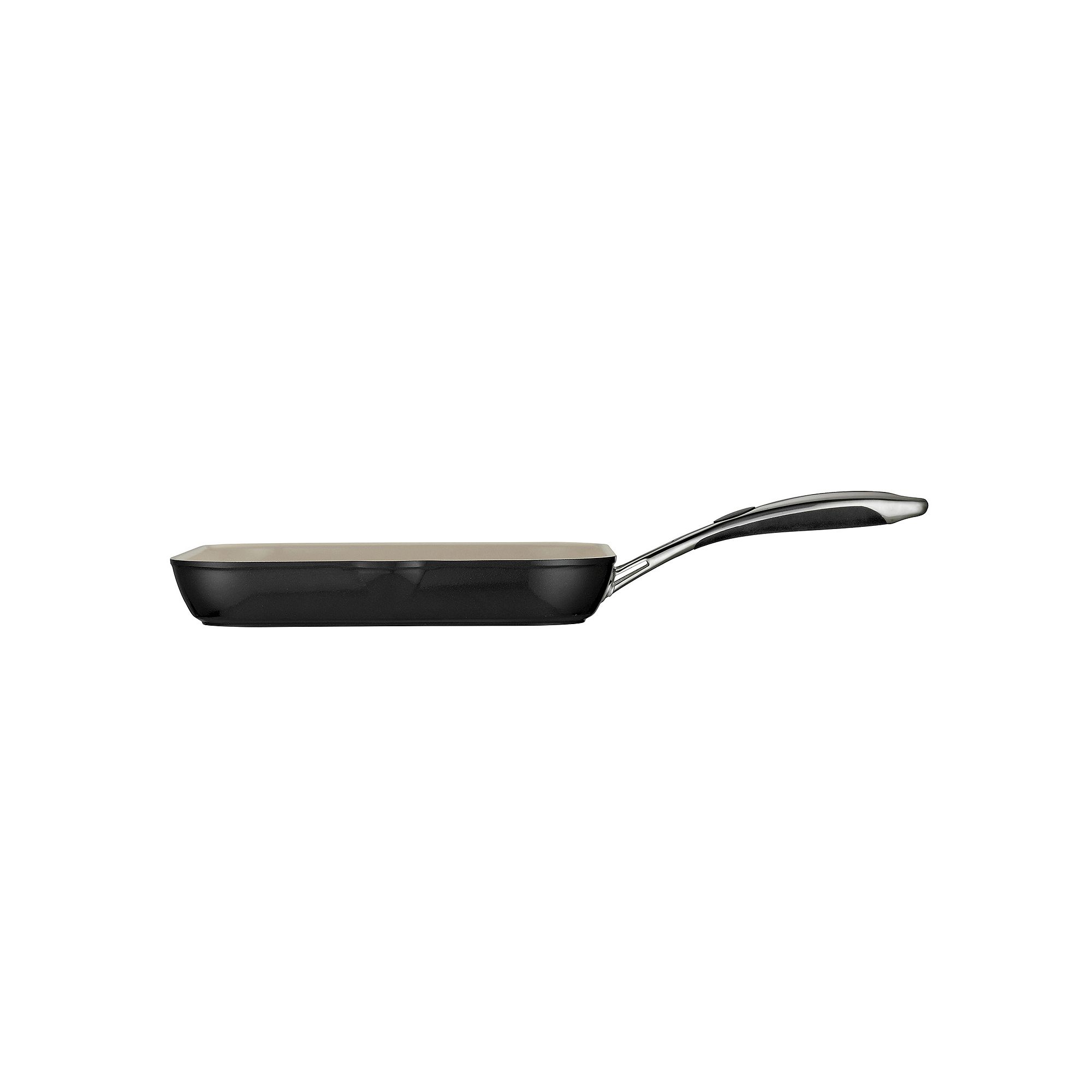 Tramontina Gourmet Ceramica Deluxe 11-in. Square Grill Pan, Black