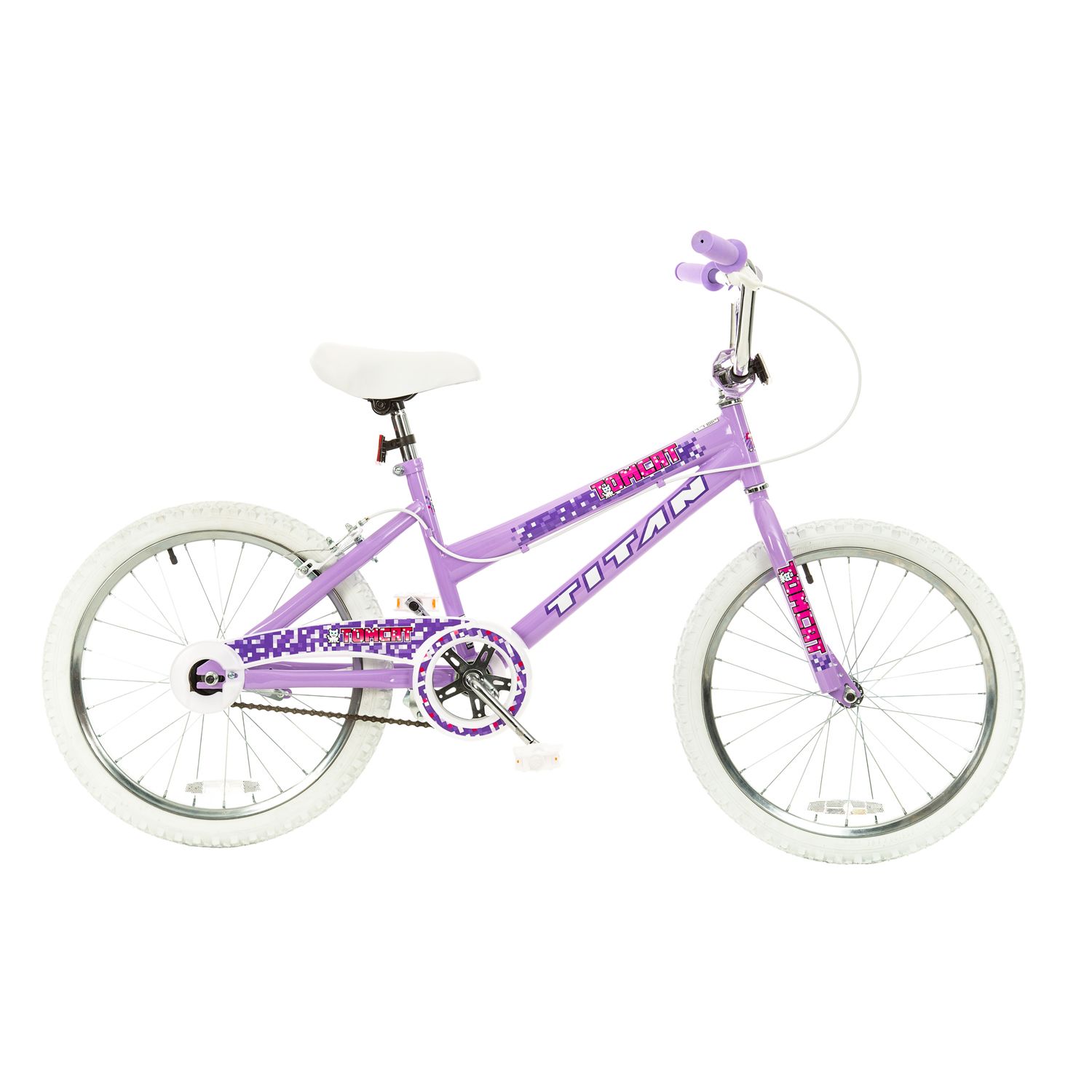 titan girl's flower power bike