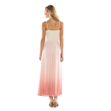 LC Lauren Conrad Ruffle Dip-Dyed Maxi Dress - Women's