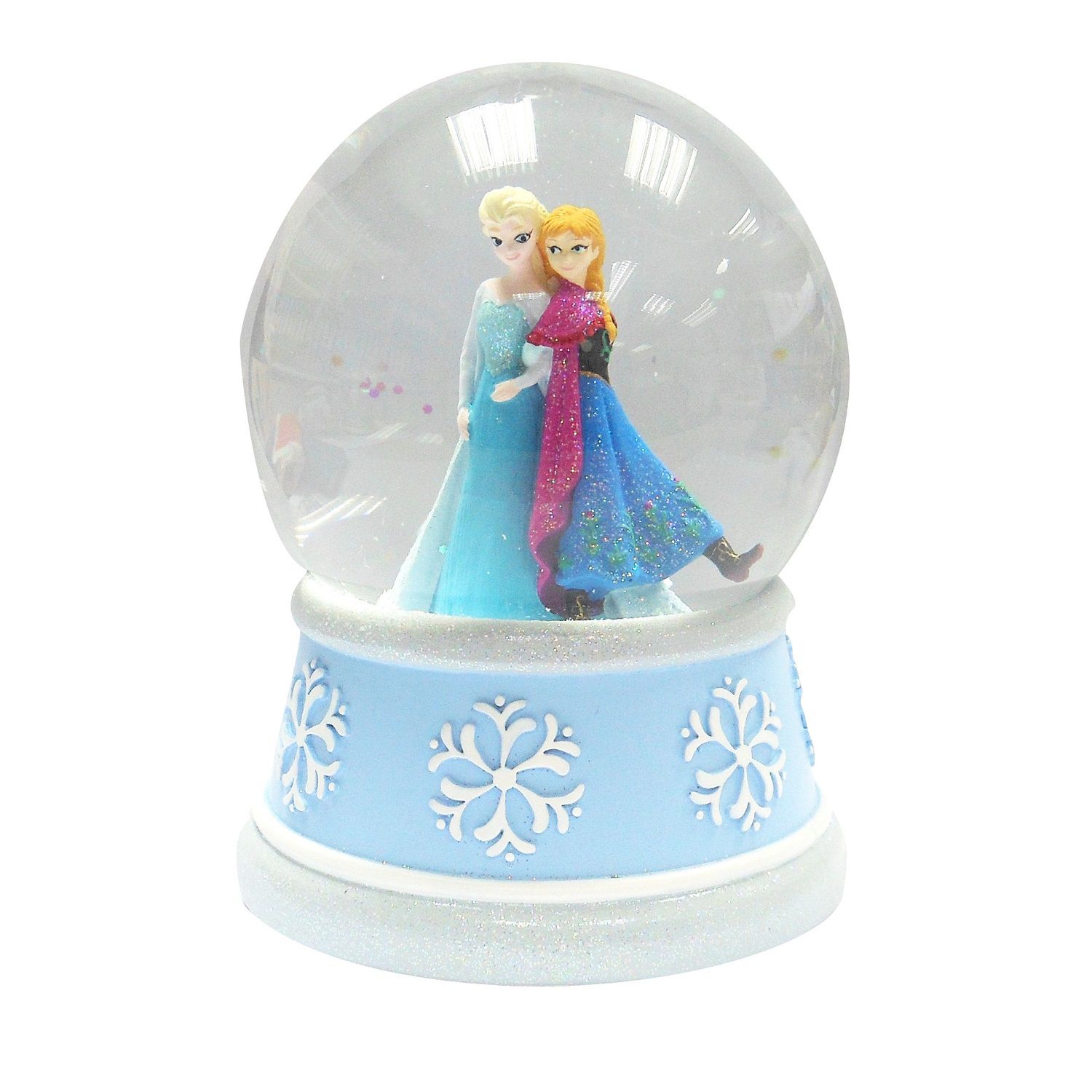 elsa and anna snow globe