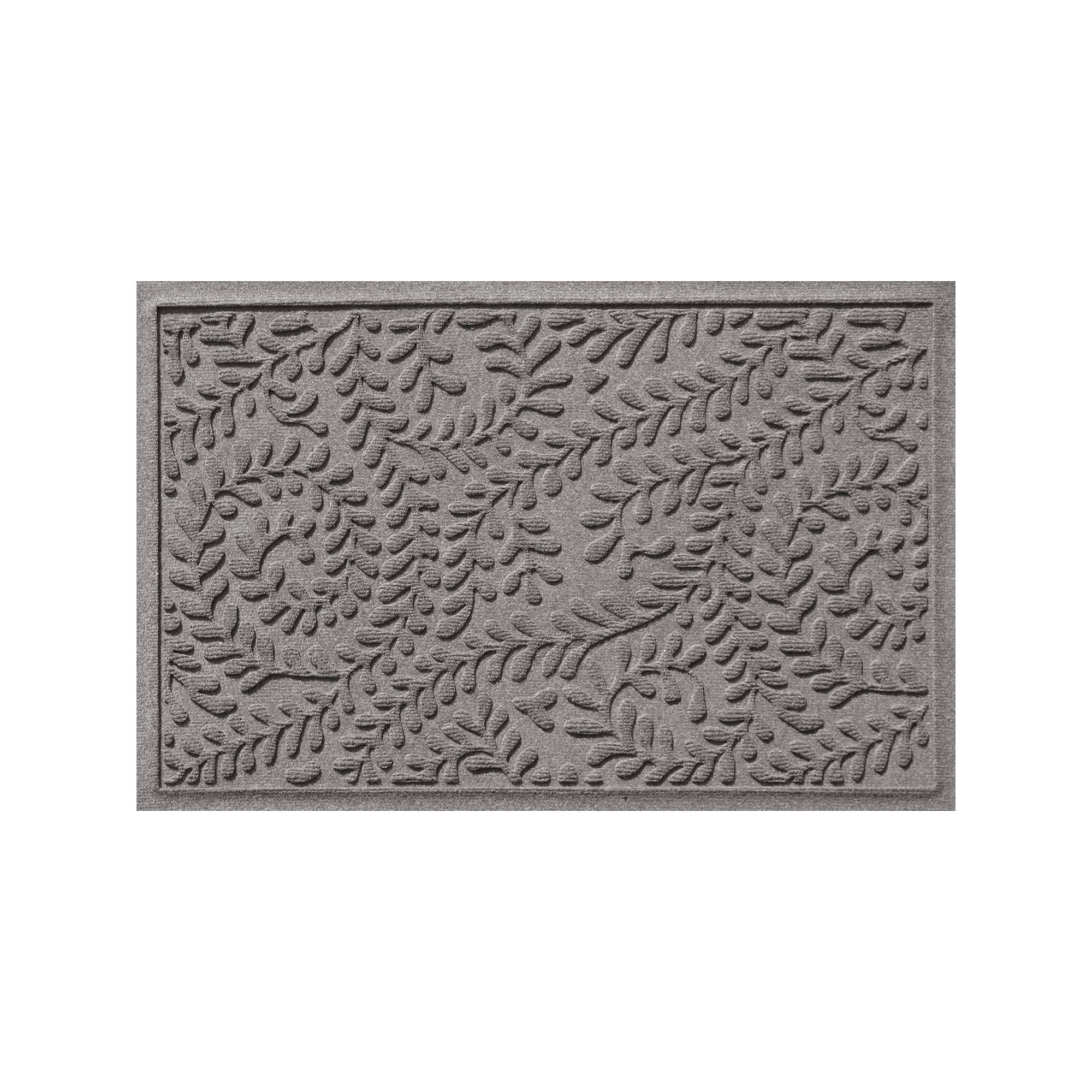 Waterhog Boxwood Indoor Outdoor Mat, Medium Gray