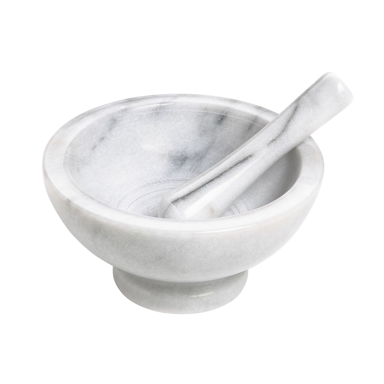 GAURI KOHLI Kismet Marble Mortar Pestle - White