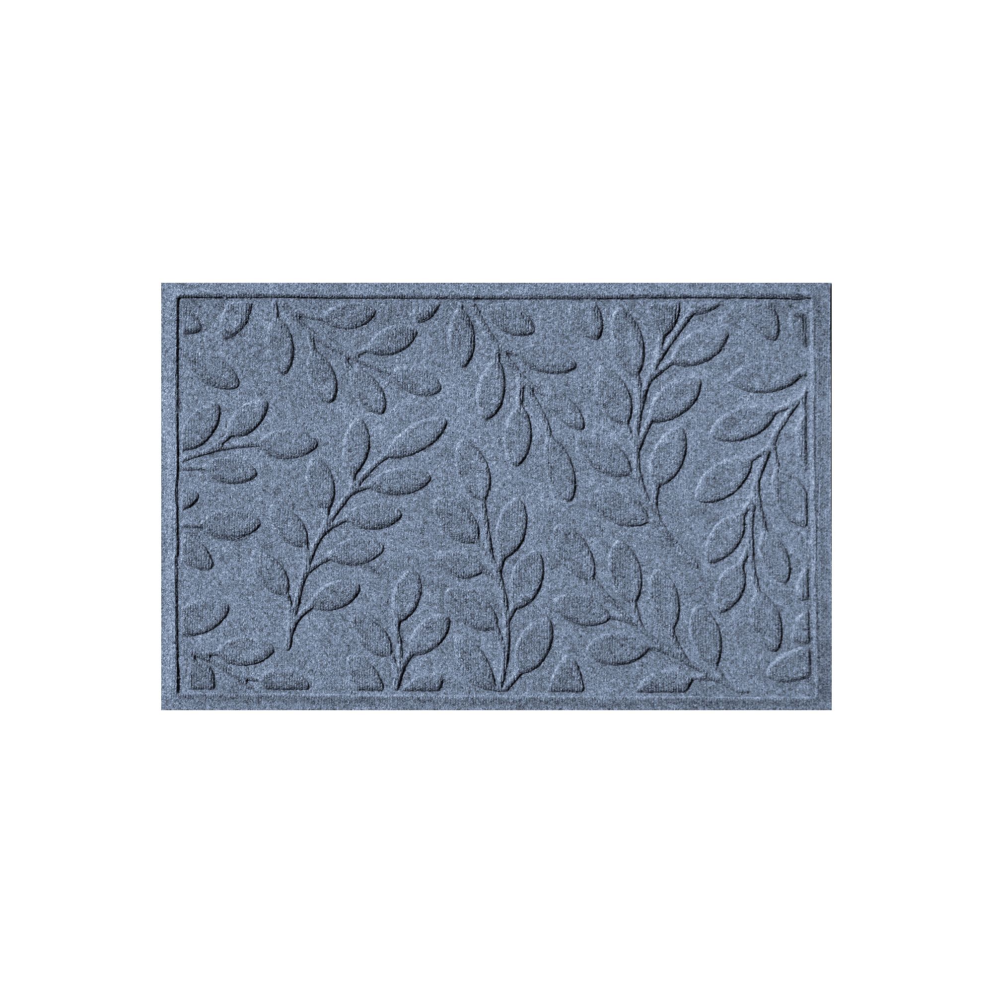 Waterhog Brittany Leaf Indoor Outdoor Mat, Bluestone