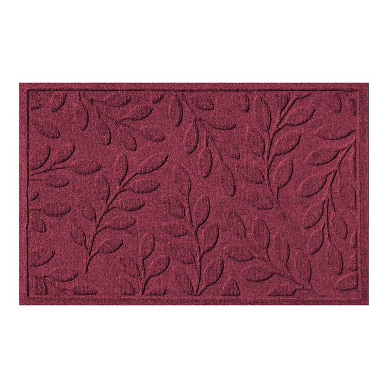 WaterGuard Brittany Leaf Indoor Outdoor Mat, Red, 22X60