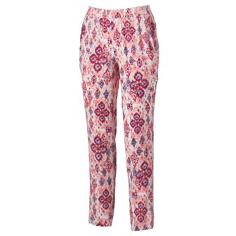 Juniors' Pink Republic Challis Jogger Pants