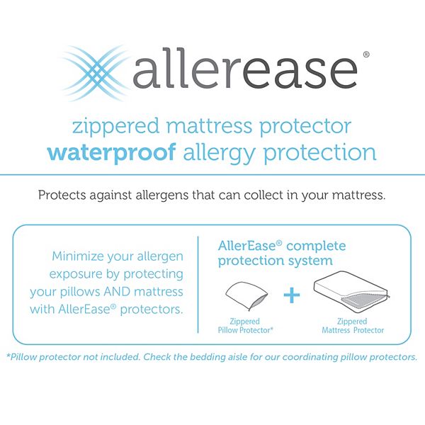 Allerease Waterproof Allergy Protection Mattress Protector