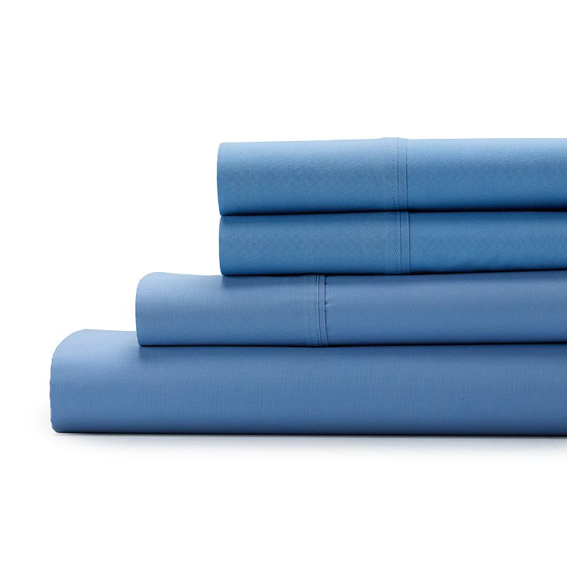 The Big One Easy Care 275 Thread Count Sheet Set or Pillowcases, Med Blue, 