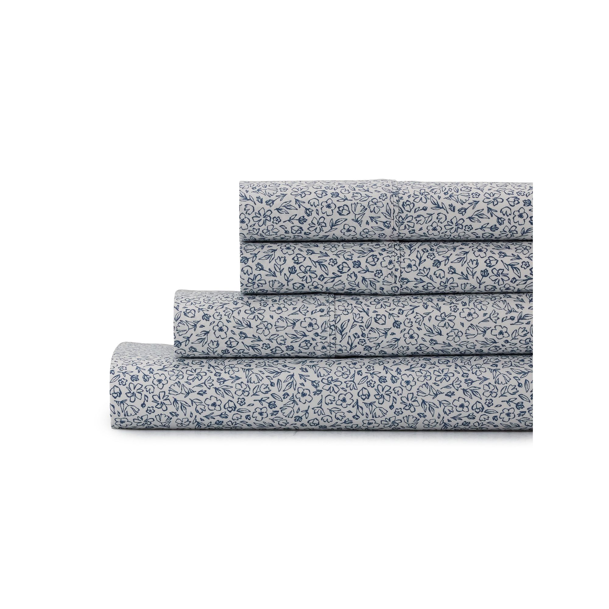 The Big One® Easy Care 275 Thread Count Sheet Set or Pillowcases, Scribble
