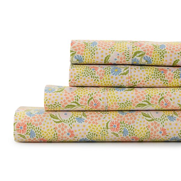 The Big One® Easy Care 275 Thread Count Sheet Set or Pillowcases Spring Floral (TWIN SET